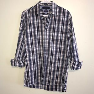 Men's Plaid Button-Up